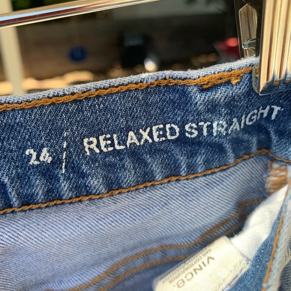 Vince jeans 👖 relaxed straight leg Spring 2019 size 24 - Picture 3 of 13